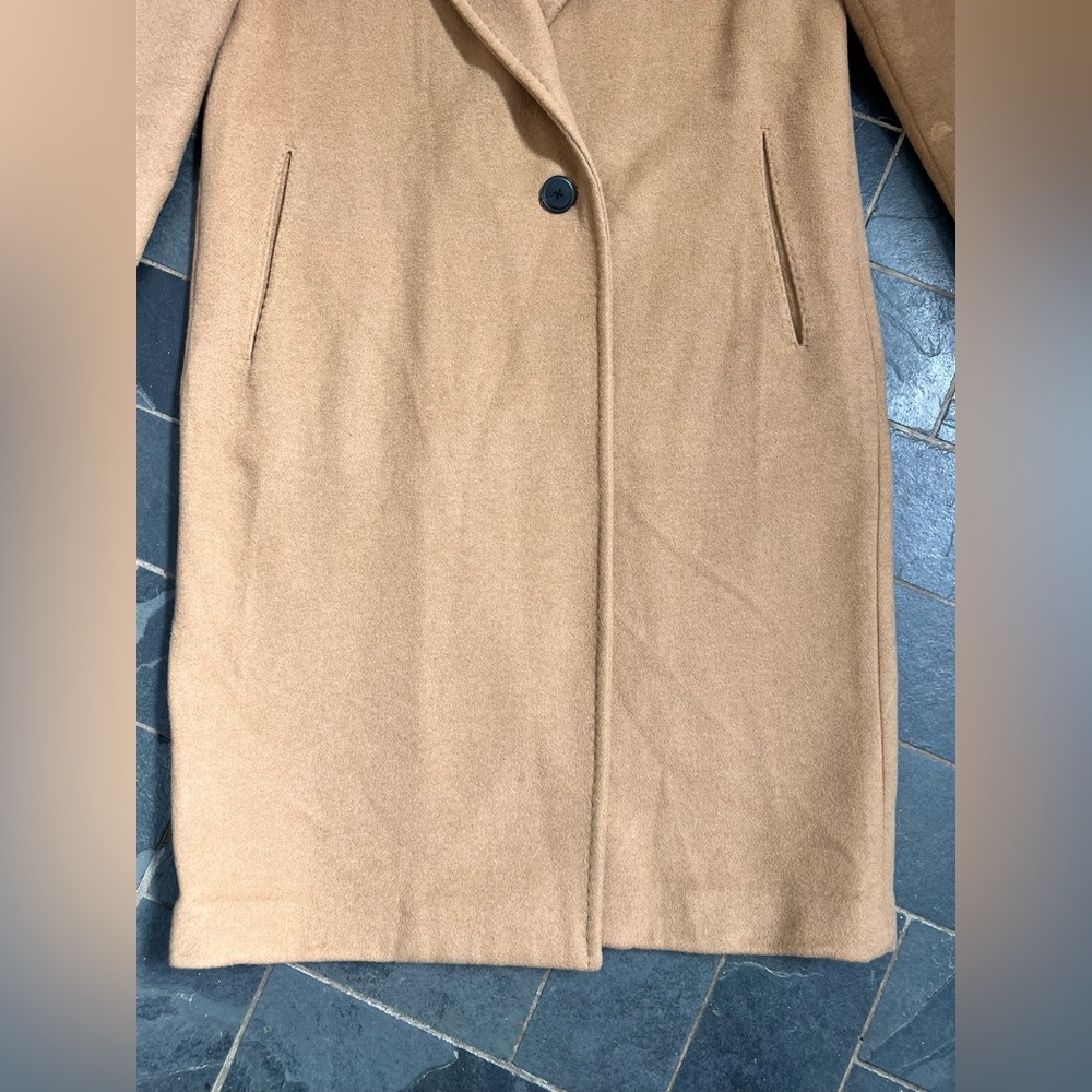 Aritzia Babaton tan camel wool coat size small - Picture 6 of 15